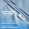 Ailemei Direct Upgraded Fabric Cooling Blanket for Hot Sleepers, King Size Lightweight Breathable Summer Bed Blankets, Q-Max >0.5 Jade Fiber,Keep Body Cool Hot Flashes Night Sweats,108"x90" view 3