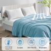 Ailemei Direct Upgraded Fabric Cooling Blanket for Hot Sleepers, King Size Lightweight Breathable Summer Bed Blankets, Q-Max >0.5 Jade Fiber,Keep Body Cool Hot Flashes Night Sweats,108"x90" view 4