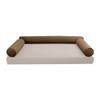 Cover ONLY Model V6 Twin-XL Velvet Same Pipe Indoor Daybed Bolster Pillow - AD308 view 2