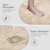 Walensee Bathroom Rug Non Slip Bath Mat (16 x 24, Beige) Water Absorbent Soft Microfiber Shaggy Bathroom Mat Machine Washable Bath Rug Thick Plush Rugs for Shower view 3