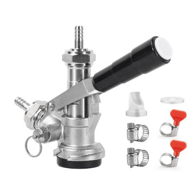 Hgkeke All 304 Stainless Steel Sankey Keg Coupler D System Sankey D Keg Coupler Beer Keg Coupler D System 5/16 Keg Coupler Barb US D Sankey Keg Coupler G5/8 Nuts D Type Keg Coupler Beer Tap for Keg