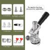 Hgkeke All 304 Stainless Steel Sankey Keg Coupler D System Sankey D Keg Coupler Beer Keg Coupler D System 5/16 Keg Coupler Barb US D Sankey Keg Coupler G5/8 Nuts D Type Keg Coupler Beer Tap for Keg view 2