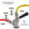 Hgkeke All 304 Stainless Steel Sankey Keg Coupler D System Sankey D Keg Coupler Beer Keg Coupler D System 5/16 Keg Coupler Barb US D Sankey Keg Coupler G5/8 Nuts D Type Keg Coupler Beer Tap for Keg view 4