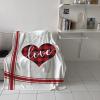 Super Soft Throw Blanket Flannel Fleece Lightweight Bed Blanket All Season Use Happy Valentine's Day 50" x 60" view 3