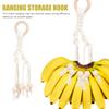 Cabilock Cotton Rope Banana Hanging Rack Set of 2 under Cabinet Banana Holder Space-Saving Fruit Storage Organizer Handmade Kitchen Decor view 2