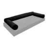 Cover ONLY Model V6 Twin-XL Velvet Same Pipe Indoor Daybed Bolster Pillow AD374 view 1