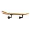 Floating Industrial Style Skateboard Deck Shelf with Pipe Mounting System  Custom Made Indoor Skate Shelving - Maple Wall Mount - 7.75" Natural view 3