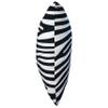 College Covers Animal Print Pillows Decorative Pillow, 16" X 16", Zebra White/Black view 2