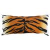 College Covers Animal Print Pillows Decorative Pillow, 16" X 6", Tiger Natural view 1
