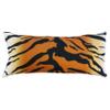 College Covers Animal Print Pillows Decorative Pillow, 16" X 6", Tiger Natural view 2