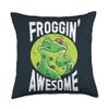 Agalychnis Callidryas Frog Keeper Red Eyed Tree Frog Throw Pillow view 1