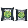 Agalychnis Callidryas Frog Keeper Red Eyed Tree Frog Throw Pillow view 3