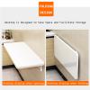 Aigoss Folding Wall-Mounted Drop-Leaf Table - Heavy Duty Fold Down Wall Mount Desk for Small Spaces Desk Home/Office/Kitchen & Dining Room (Color : White, Size : L60xW30cm/L24xW12in) view 3