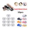 ezqnirk 10PCS Empty Aluminum Tin Jar For Cream Balm Nail Candle Cosmetic Round Storage Container Mini Metal Box,Rose Gold,10ML view 4