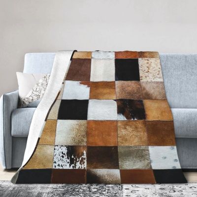 Cowhide Throw Blanket,Cow Blanket for Bed Sofa Couch Soft Flannel Fleece Lightweight Throw Blanket for Adult Boys Girls 80"X60"