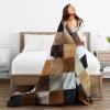 Cowhide Throw Blanket,Cow Blanket for Bed Sofa Couch Soft Flannel Fleece Lightweight Throw Blanket for Adult Boys Girls 80"X60" view 4