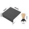 58mm Beech Handle Coffee Hammer Embossed Tamping Mat for Home Cafe(Black) , coffee Tamper Mat Coffee Tamper Set , Coffee Tamper Tamping Mat Coffee Tamper Set Coffee Tamper Mat Kit Coffee Hammer T view 4