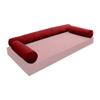 Cover ONLY Model V6 Twin-XL Velvet Same Pipe Indoor Daybed Bolster Pillow - AD369 view 1