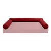 Cover ONLY Model V6 Twin-XL Velvet Same Pipe Indoor Daybed Bolster Pillow - AD369 view 2