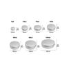 ezqnirk 5PCS Round Aluminum Box Tin Cans Screw Top Lid Lip Balm Candle Spice Tins Cans,10ml view 2