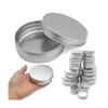 ezqnirk 5PCS Round Aluminum Box Tin Cans Screw Top Lid Lip Balm Candle Spice Tins Cans,10ml view 3