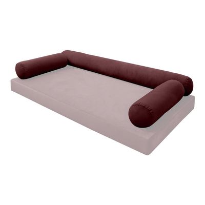 SLIPCOVER ONLY KnifeEdge Full Style V6 Velvet Indoor Daybed Bolster Pillow AD368