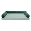 Cover ONLY Model V6 Twin-XL Velvet Same Pipe Indoor Daybed Bolster Pillow - AD317 view 2