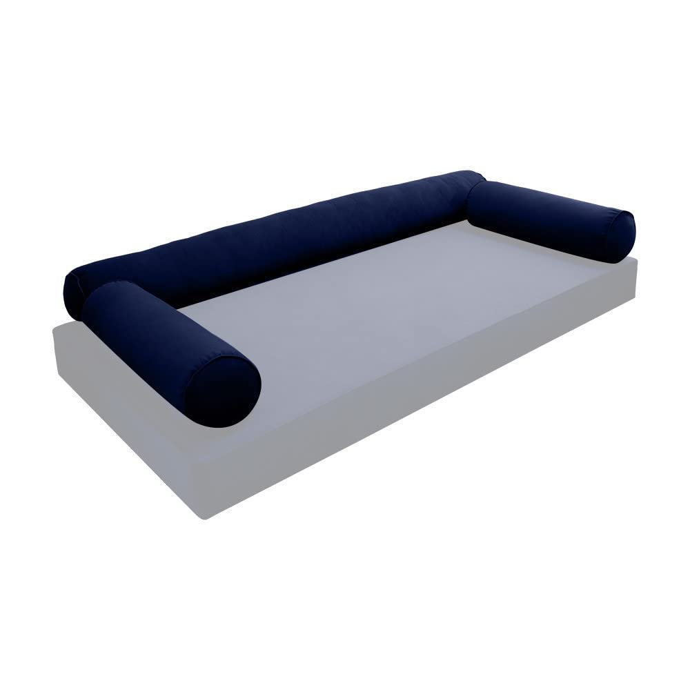 Cover ONLY Model V6 Twin-XL Velvet Same Pipe Indoor Daybed Bolster Pillow - AD373