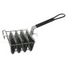 Fry Strainer Oil Skimmer Taco Shell Fryer Basket Holds 4 Shells Deep Fryer Taco Holders Basket with Grip Handle Taco Holder Stand Kitchen Fried Filter view 1