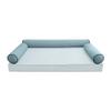 SLIPCOVER ONLY Contrast Full Style V6 Velvet Indoor Daybed Bolster Cushion AD355 view 2