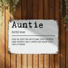 Auntie Definition Metal Sign Auntie Definition Typography Metal Tin Sign Wall Art Farmhouse Decorative Sign Rustic Wall Decor for Home Man Cave Gate Garden Bars Cafes 8x12 inch view 4