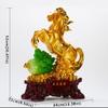 BNNP Crystal Tree Gem Tree Resin Handicrafts Imply Immediate Fortune Ornaments Large Animal Ornaments Creative Home Living Room Office Furnishings Spiritual Gifts Feng Shui Decor view 2