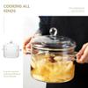 ERINGOGO 2pcs Saucepan with Lid, 1900ML Cooking Pot Clear Simmer Resistant Handles, Stovetop Soup Borosilicate Cookware, Dishwasher Safe 64oz 2pcs view 3