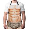 A AIFAMY Funny Men Cooking Grilling Aprons Muscles Guy BBQ Funny Gag Gifts for Christmas, White Elephant Gift Exchange (Muscleman 2, One Size) view 1