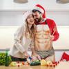 A AIFAMY Funny Men Cooking Grilling Aprons Muscles Guy BBQ Funny Gag Gifts for Christmas, White Elephant Gift Exchange (Muscleman 2, One Size) view 4