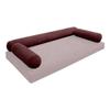 Cover ONLY Model V6 Twin Velvet Knife Edge Indoor Daybed Bolster Pillow - AD368 view 1
