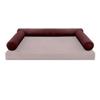 Cover ONLY Model V6 Twin Velvet Knife Edge Indoor Daybed Bolster Pillow - AD368 view 2