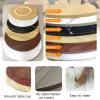 70/80/90cm Wooden Swivel Tray For Dining Table, Rotating Round Lazy Susan Turntable, Tabletop Serving Tray, Rotating Plate, Smooth Rotation, Hotel Tabletop Service Plate (Color : B, Size : 70cm-28in view 4