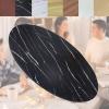 60/70/80cm Lazy Susan Turntable, Wood Dining Table Turntable, Rotating Serving Tray, Round Table Service Tray, Tabletop Organizer, 360 Rotating Board, Easy To Share Food (Color : F, Size : 70cm-28i view 1