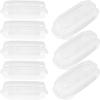 Zerodeko 100pcs Transparent Food Containers Multi-function Dessert Boxes for Cake Sandwich and Snack Packing Lightweight and Portable Storage view 1