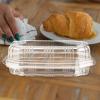 Zerodeko 100pcs Transparent Food Containers Multi-function Dessert Boxes for Cake Sandwich and Snack Packing Lightweight and Portable Storage view 3