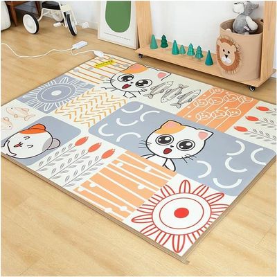 VNABO Creativity Heated Area Rug Energy Saving Electric Heated Floor Simple Heater Electric Mat Home Heated Carpet with Thermostat
