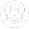 Zerodeko 360degree Rotating Makeup Organizer Transparent Multi Cosmetics Rack for Vanity and Bathroom Storage Pet Material for Cosmetics Lipsticks and Makeup Tools view 1
