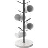 Gypie Marble Mug Holder Tree, 8 Hooks Coffee Cups Stand, New Upgraded Stable Mug Stand for Kitchen Counter Cabinet Cafe Black view 1