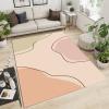 Retro Minimalist Geometric Lines Area Rug, Indoor Non-Slip Kids Rugs, Machine Washable Breathable Durable Carpet for Front Entrance Floor Decor-3x5ft view 3