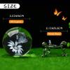 60mm 3D Laser Engraved Butterfly Crystal Ball Paperweight With Stand view 4