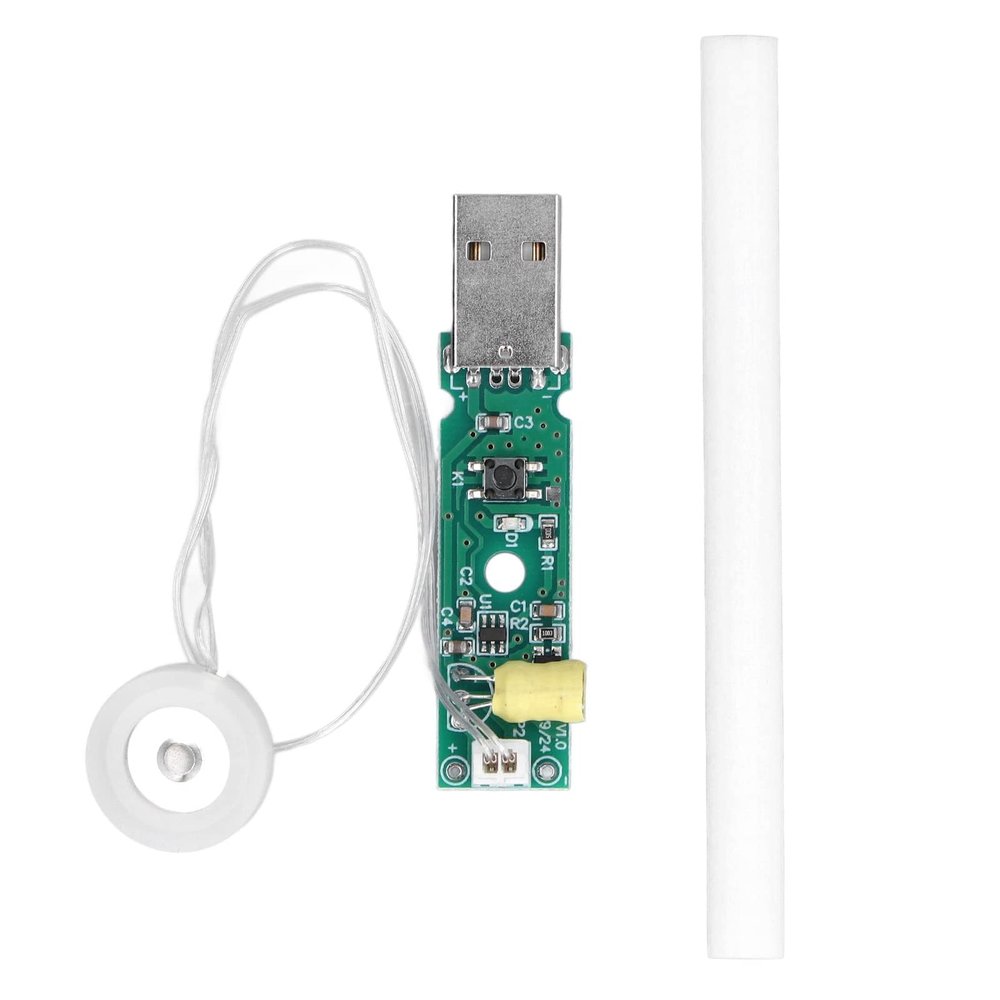 TOPINCN Atomization Disc, 5V Atomization Module with Switch Control Timing Shutdown USB Humidifier Atomization Plate Circuit Board 740 Holes 5m Microporous Atomization Disc