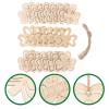 30pcs Small Pendant DIY Wooden Slices Patricks DIY Wooden Cutout Board Hangings Party Lucky Shamrock Wood Ornaments to Paint Shamrock Cutouts Boxwood Graffiti Pillar view 3