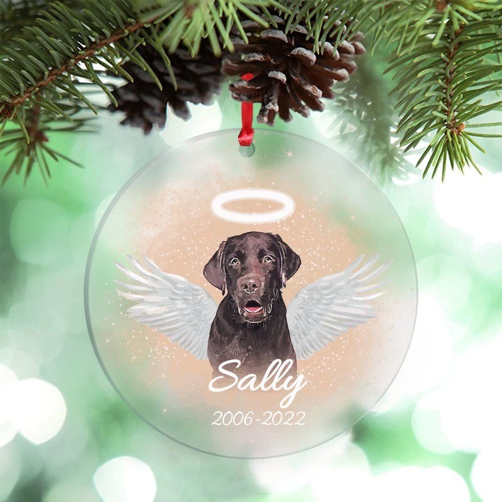 Angel Dog Memorial Dalmatians Christmas Ornaments Pet Loss Sympathy Personalized Christmas Ornaments 2022 Christmas Tree Ornaments Dog Passing Away Gift Keepsake for Dog Lover