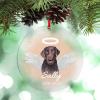 Angel Dog Memorial Dalmatians Christmas Ornaments Pet Loss Sympathy Personalized Christmas Ornaments 2022 Christmas Tree Ornaments Dog Passing Away Gift Keepsake for Dog Lover view 1